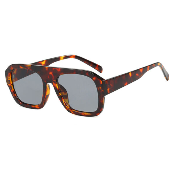 Single beam large frame square sunglasses, new personalized sunglasses, cross-border sunglasses, women's Instagram, same trend - Image 5