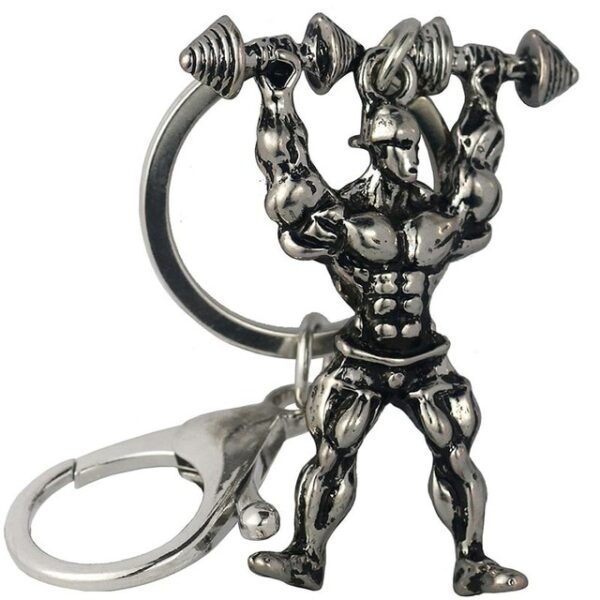GYM Large Dumbbell Stainless Steel Keychain Sports Fitness Personalized Key Chains for Men Jewelry Gift Customize Wholesale - Image 12