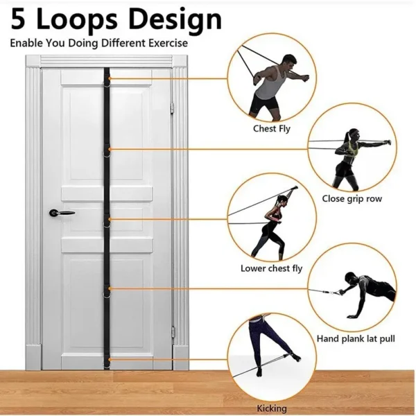 Upgrade Door Anchor Strap for Resistance Bands Exercises Anchor Gym Attachment for Home Fitness Portable Door Band Resistance - Image 5