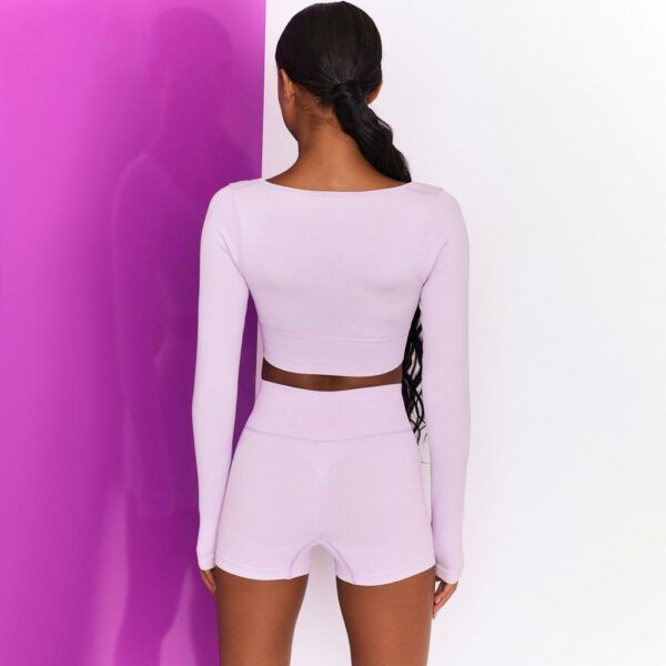 High Waist Seamless Yoga Set Women Two Piece Set Women Clothes Gym Sportswear Female Clothing Workout Push Up Legging Sport Top - Image 3