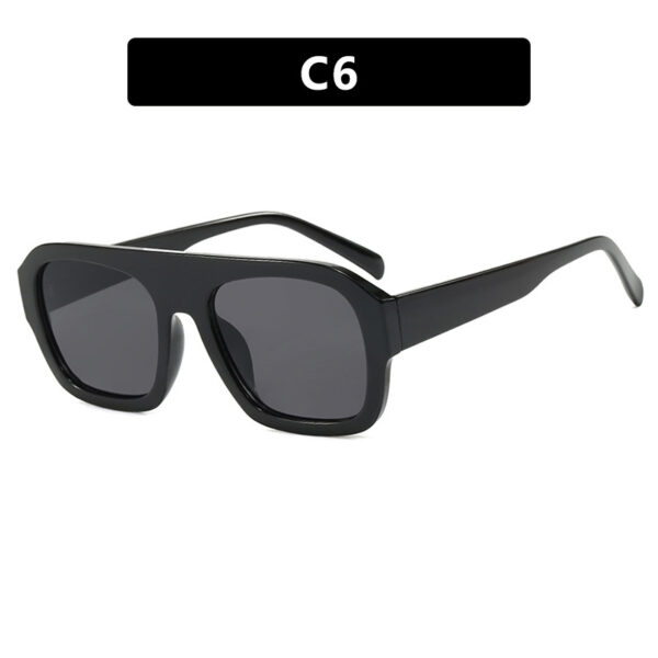 Single beam large frame square sunglasses, new personalized sunglasses, cross-border sunglasses, women's Instagram, same trend - Image 11
