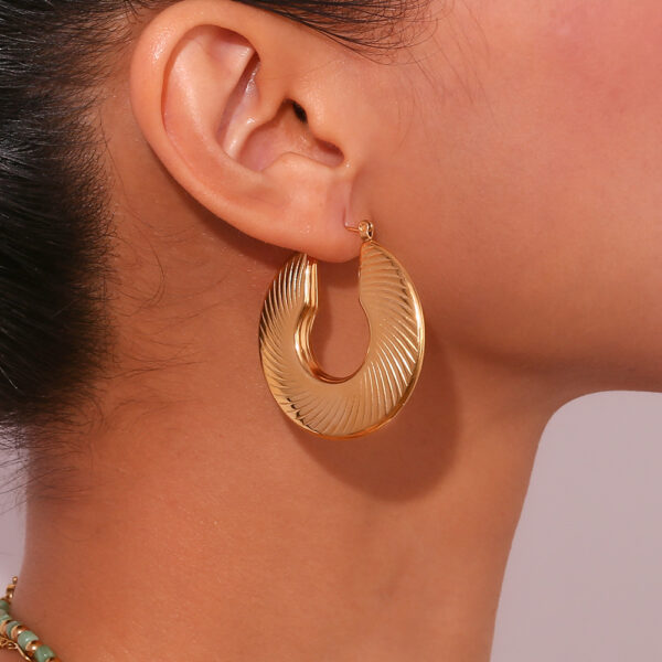 European and American fashion exaggerated niche design earrings - Image 4